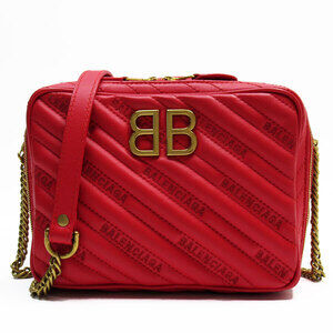 Balenciaga Reporter XS Bag red quilted leather